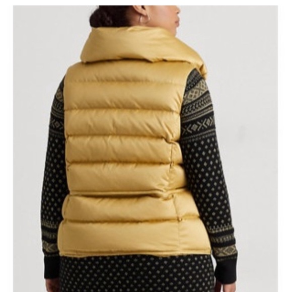 Lauren Ralph Lauren Satin Quilted Down Vest size XL - Picture 3 of 10